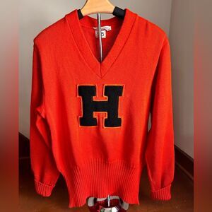 Rare Vintage Nelson Knitting Mills 50’s 60’s 100% Wool Letterman Sweater.
